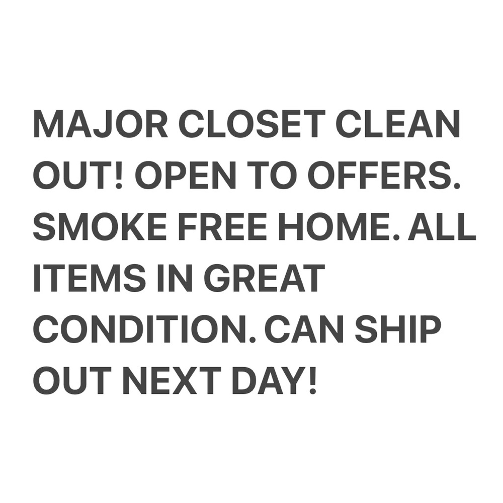 CLOSET CLEAN OUT!!!!! Open to all offers